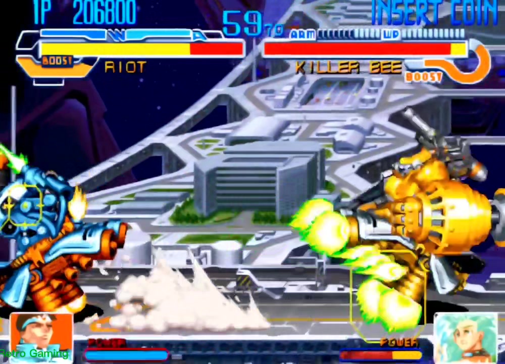Cyberbots 1995 Jin & Riot Arcade #retrogaming #retrogames