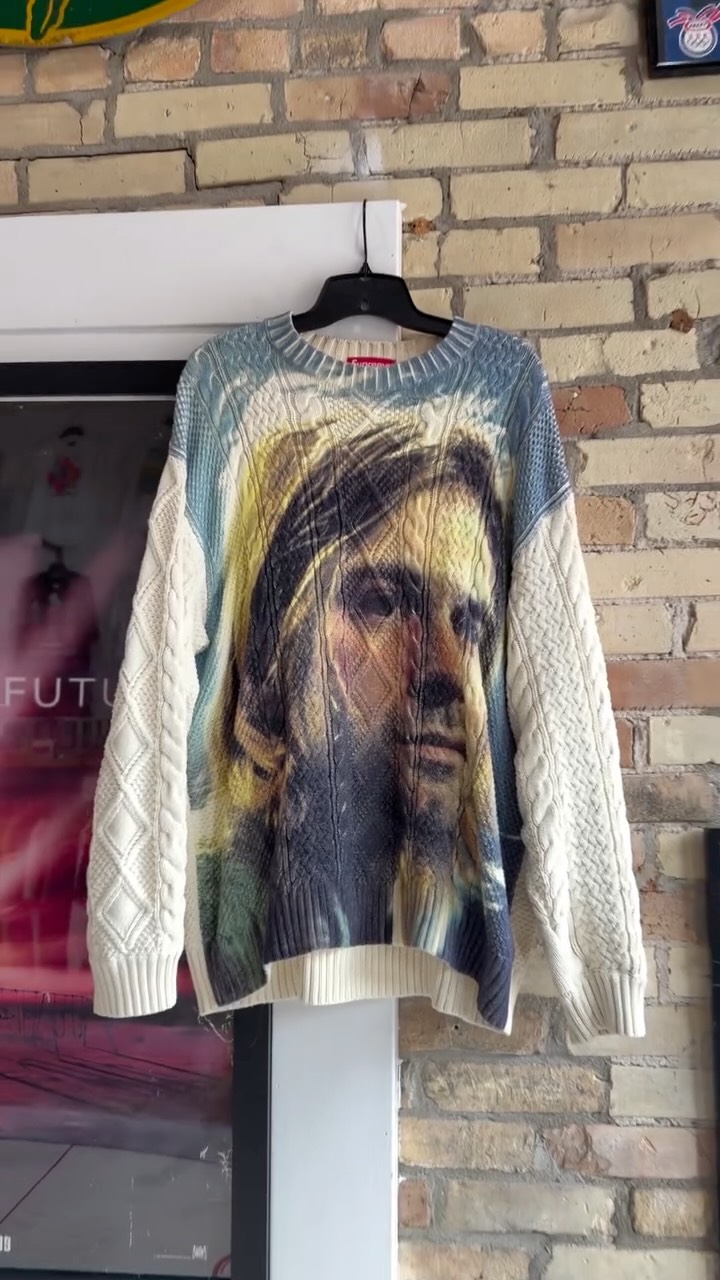 Did you know in 2023 Supreme made a cable hand knit sweater with a