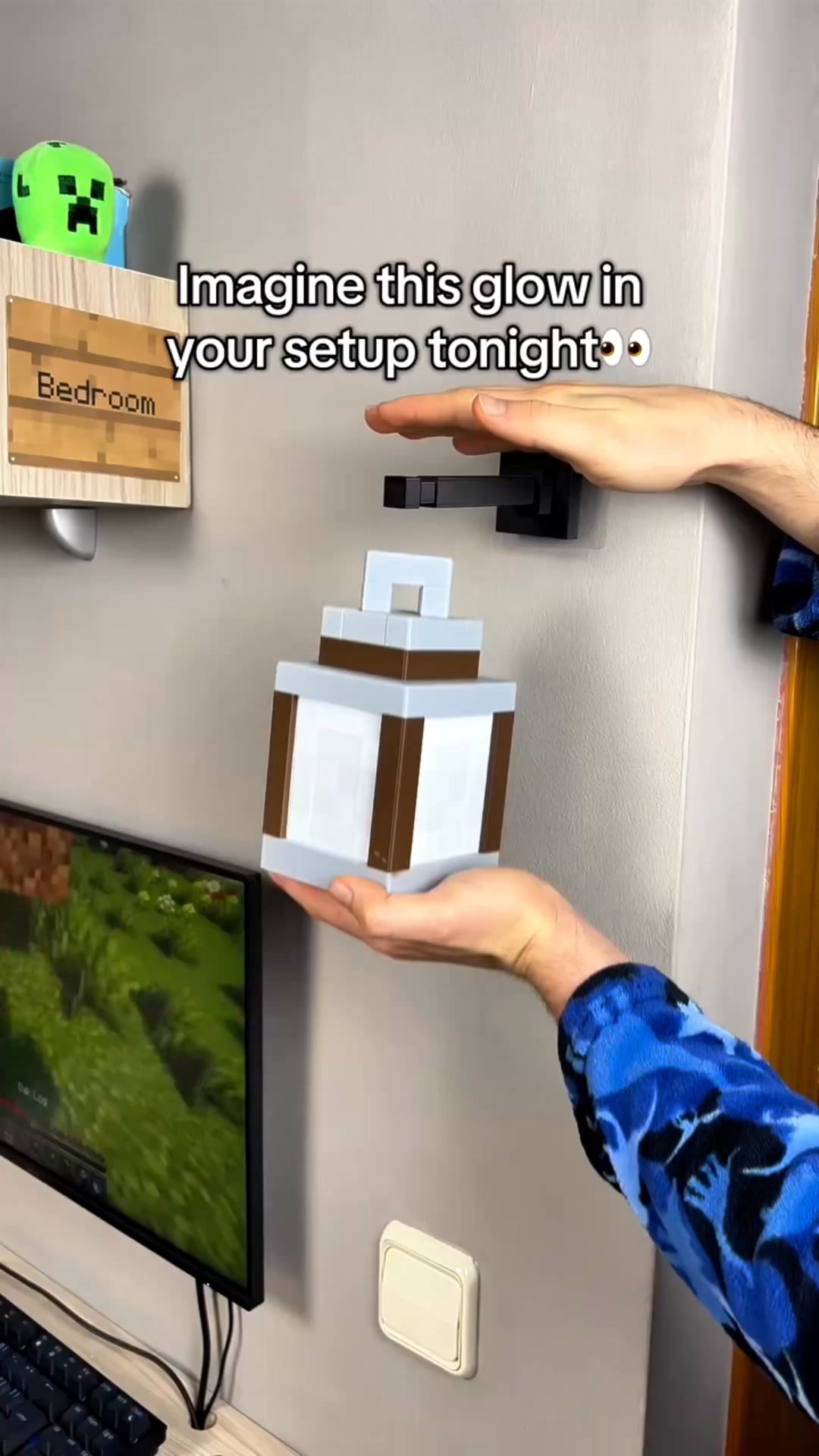 That shine at night😍 #minecraft #nostalgia #minecrafters #minecraftlamp ...