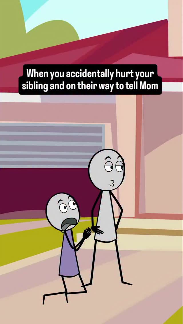 When you accidentally hurt your sibling and on their way to tell Mom # ...