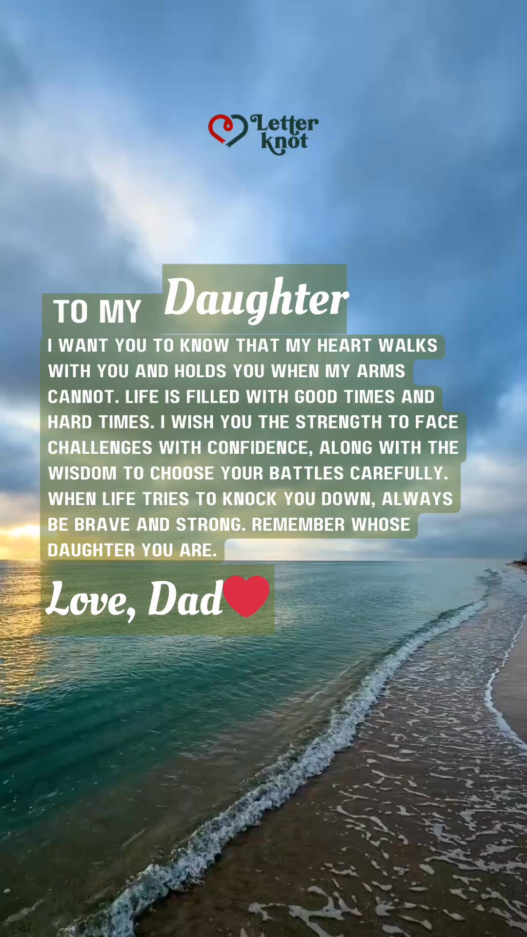 To my daughter 🤍 Even when my arms can’t reach you, my heart always ...