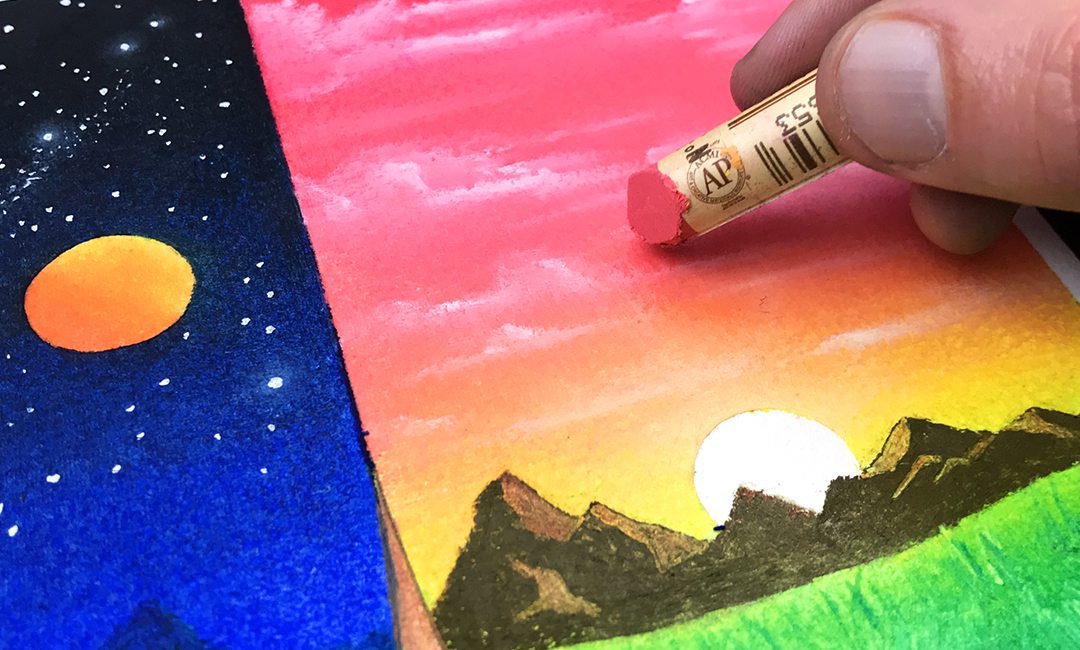 #artroom #nature #pastels #pastel drawing #sky #simple drawing #easy ...