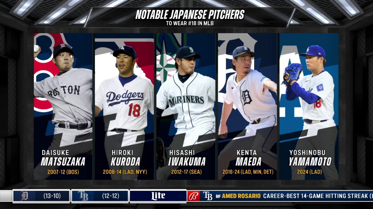 It's an honor to wear No. 18 as a Japanese-born pitcher. Johnny