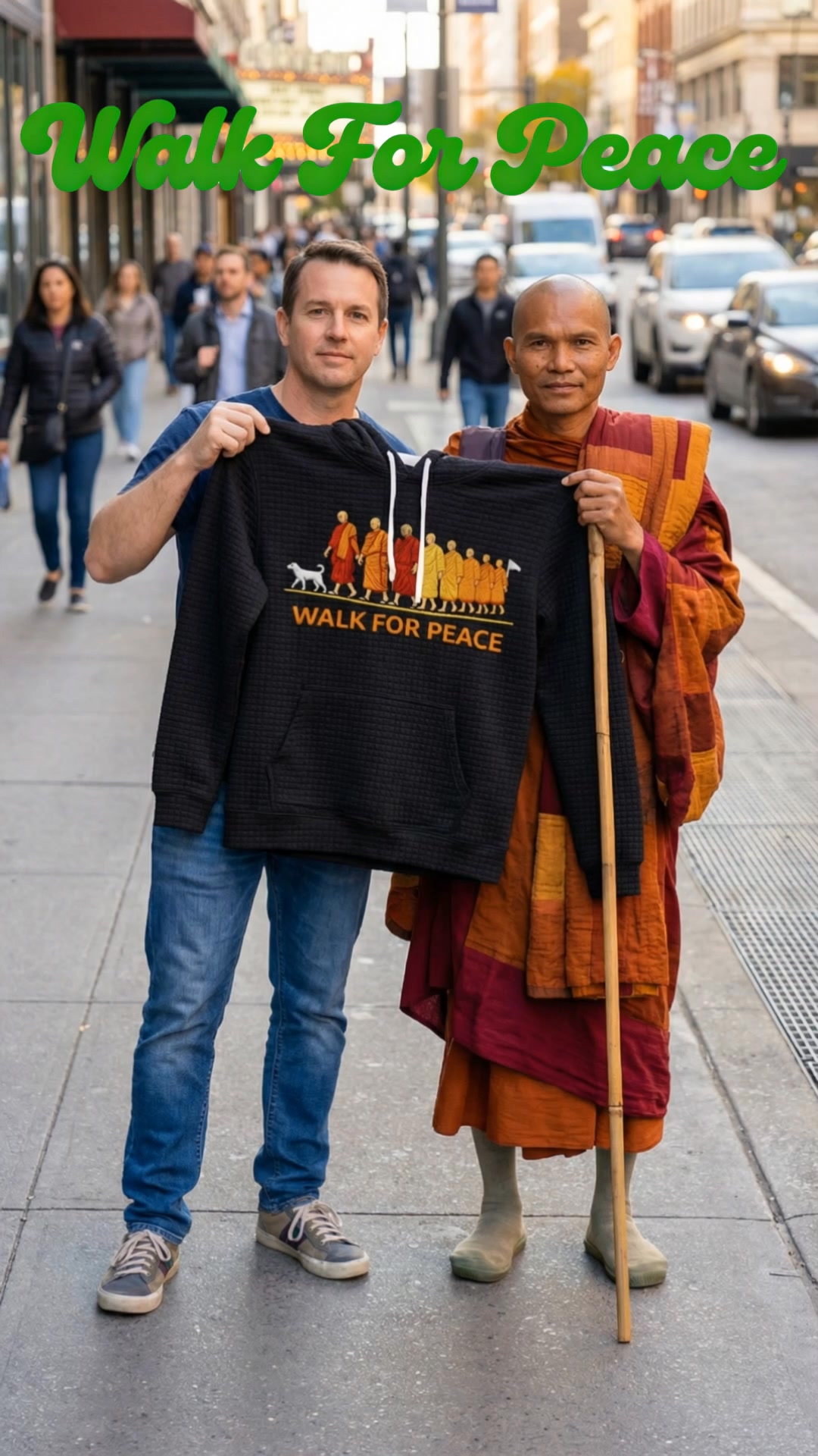 🌍🕊️ Walk for Peace From Texas to Washington, D.C., 19 Buddhist monks ...