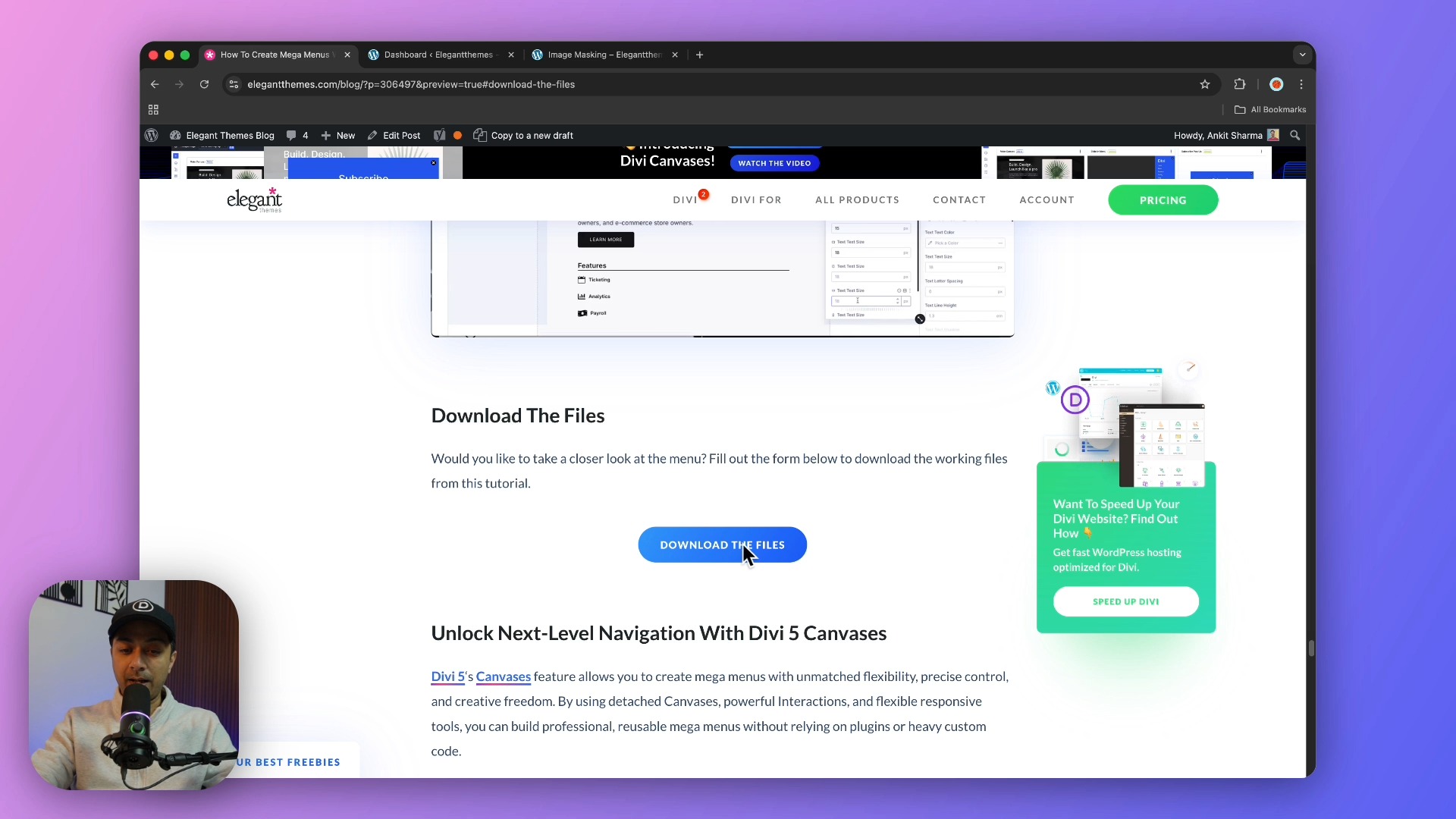 Mega menus don’t have to be complicated 😌 With Divi 5 Canvases, you can ...