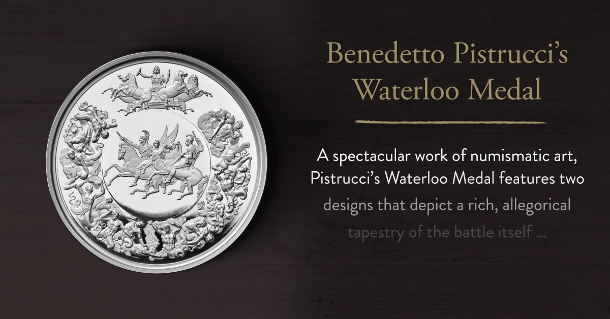 Using moulds of the original dies produced by Benedetto Pistrucci 
