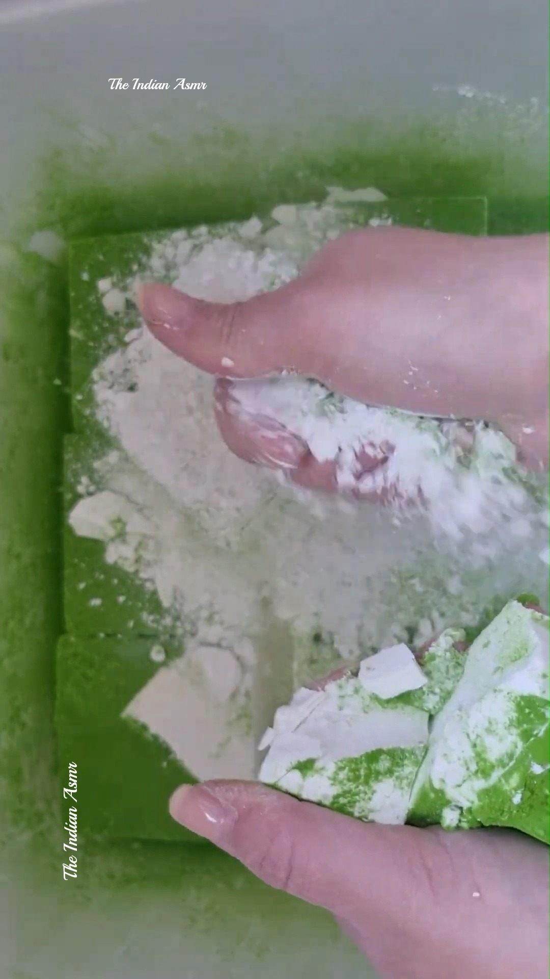 😍 Fresh ADER Blocks Topped with 💚Green Holi powder💚 😍|| Soft + Fluffy ...