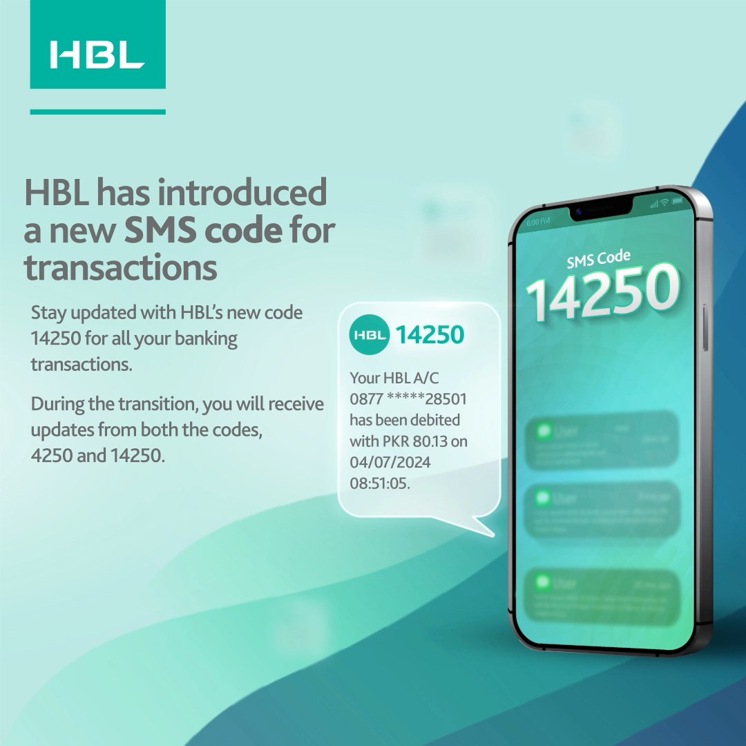 HBL - New SMS Code for transactions! Stay updated with... | Facebook