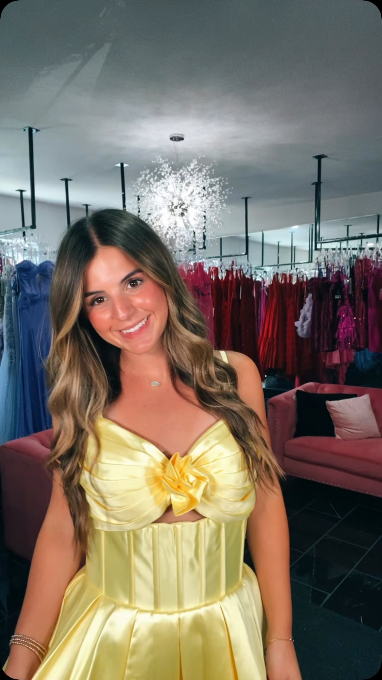 bright yellow homecoming dresses 💛 The girl in the dress always gets noticed. 💛, Bright, bold, and full of confidence, this stunning yellow dress is made for making memories and standing out in all the best ways. A green-wedding