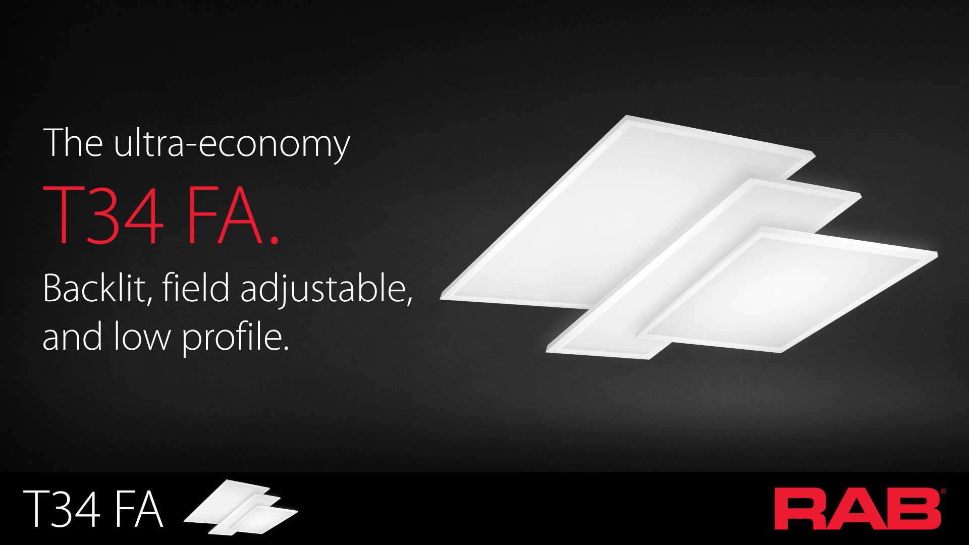 The RAB T34FA LED panel delivers a cost effective solution with field ...