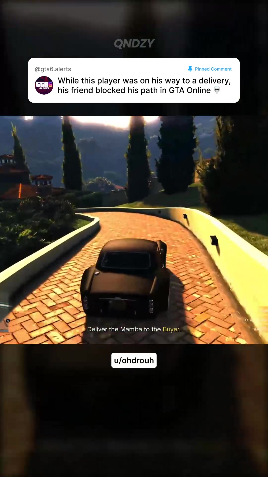 While this player was on his way to a delivery, his friend blocked his ...