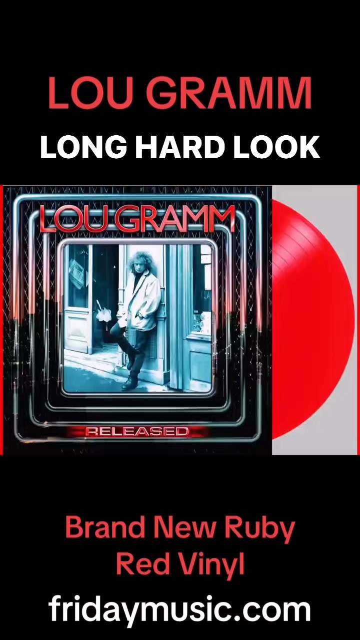 LOU GRAMM FOREIGNER Long Hard Look NEW Ruby Red Vinyl #fridaymusic
