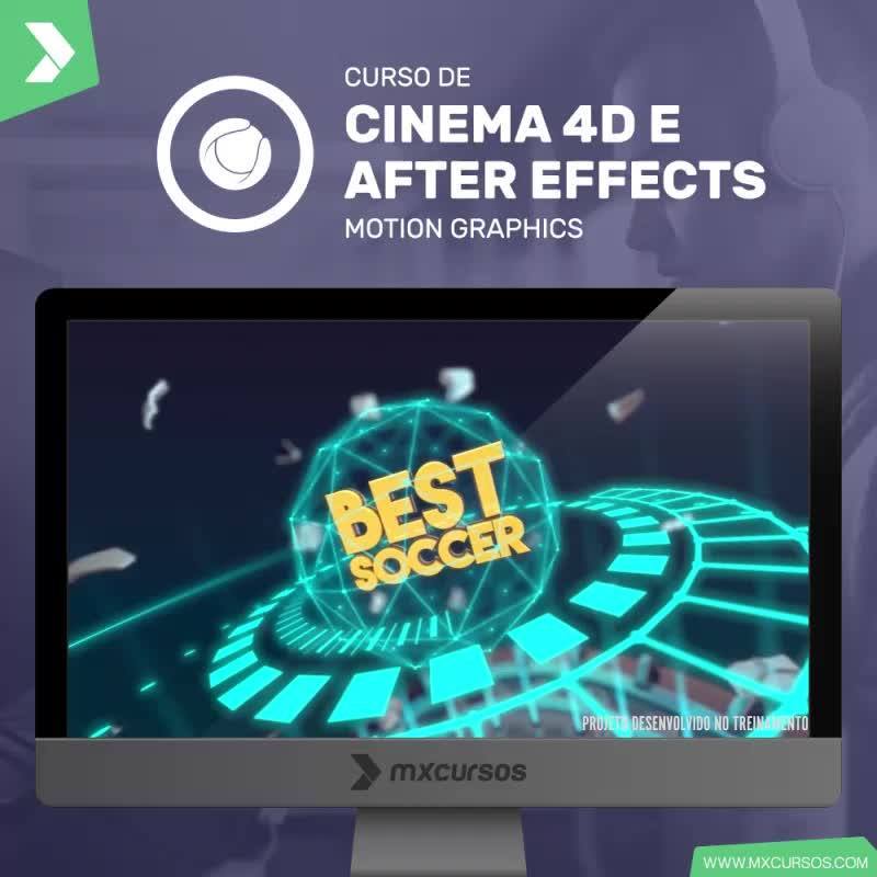 🔵 Curso de Motion Graphics com Cinema 4D e After Effects ⠀⠀⠀⠀⠀⠀⠀⠀ Neste ...