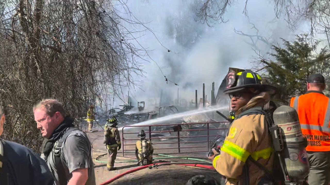 Fully involved structure fire in the 100 block of Henderson Rd. Easley ...