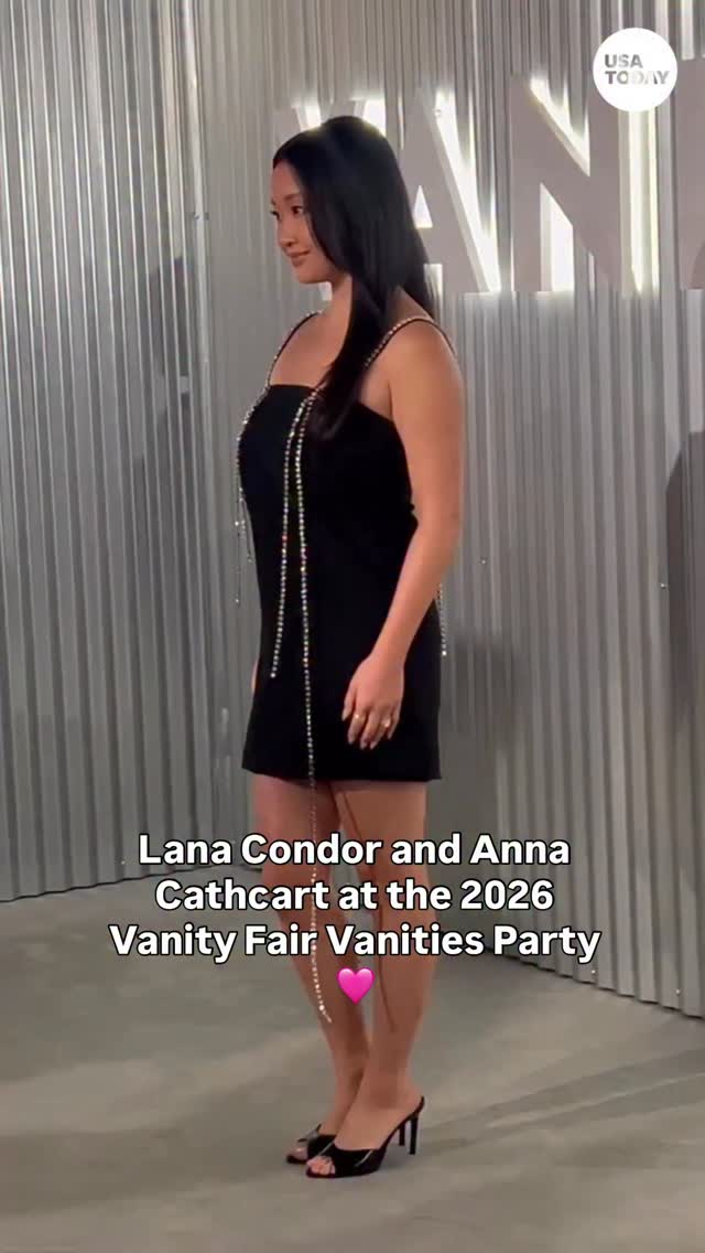 The Covey sisters reunion! 🩷 @AnnaCathcart and @LanaCondor showed up and showed out at the 2026 Vanity Fair Vanities Party., #XOKitty #toalltheboysivelovedbefore | USA TODAY Entertainment