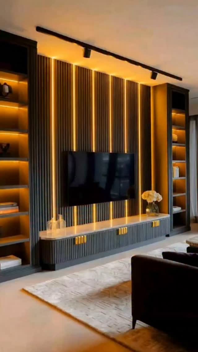 🎬 Most Trendy TV Unit Design | Modern & Luxury Look Upgrade your living ...