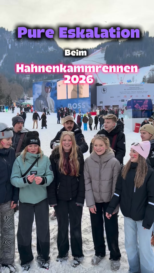 Wie fandet ihr unseren spontanen Auftritt beim Hahnenkamm-Rennen ...