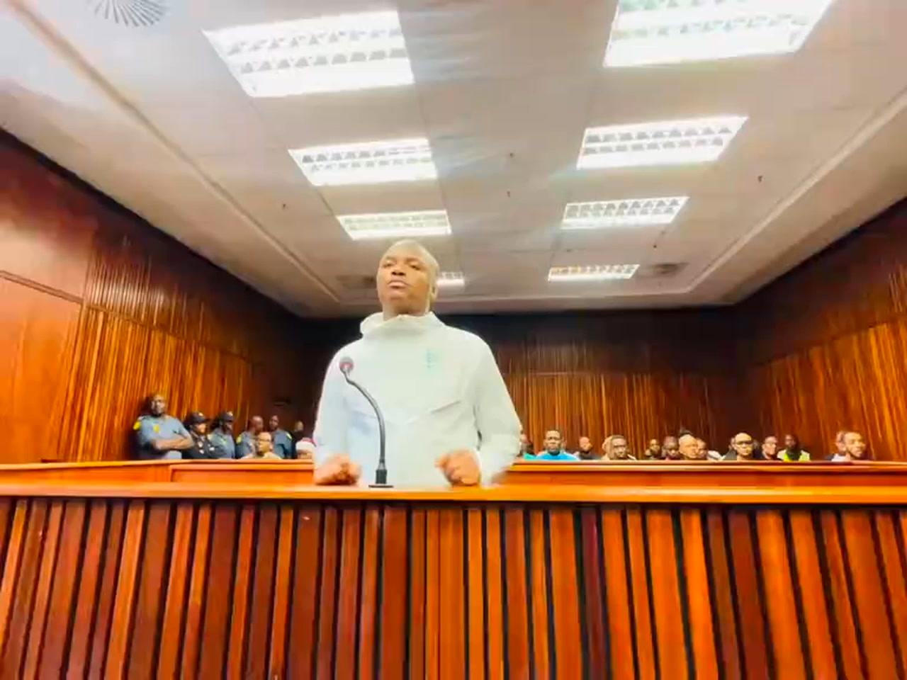 Shebeshxt appeared in court today and the he still remained in custody ...