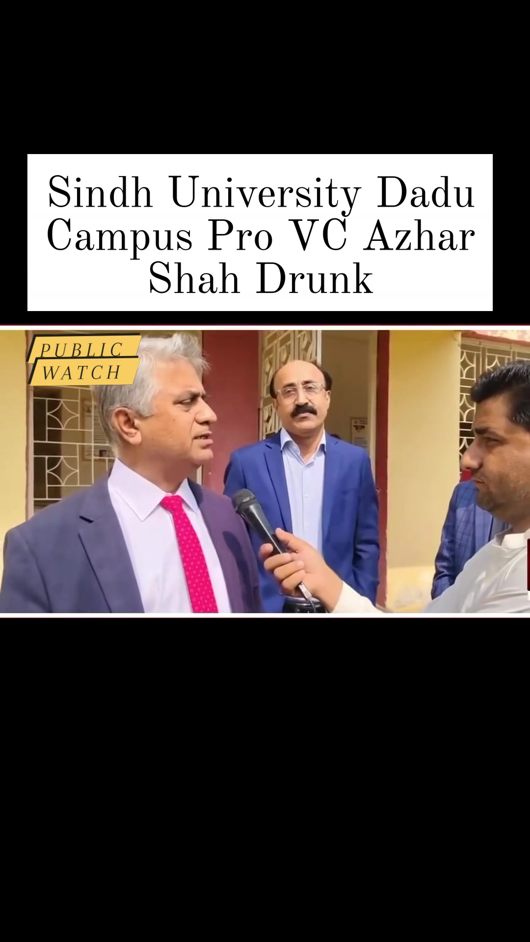 Sindh University Dadu Campus Pro VC Azhar Shah is going viral for his ...