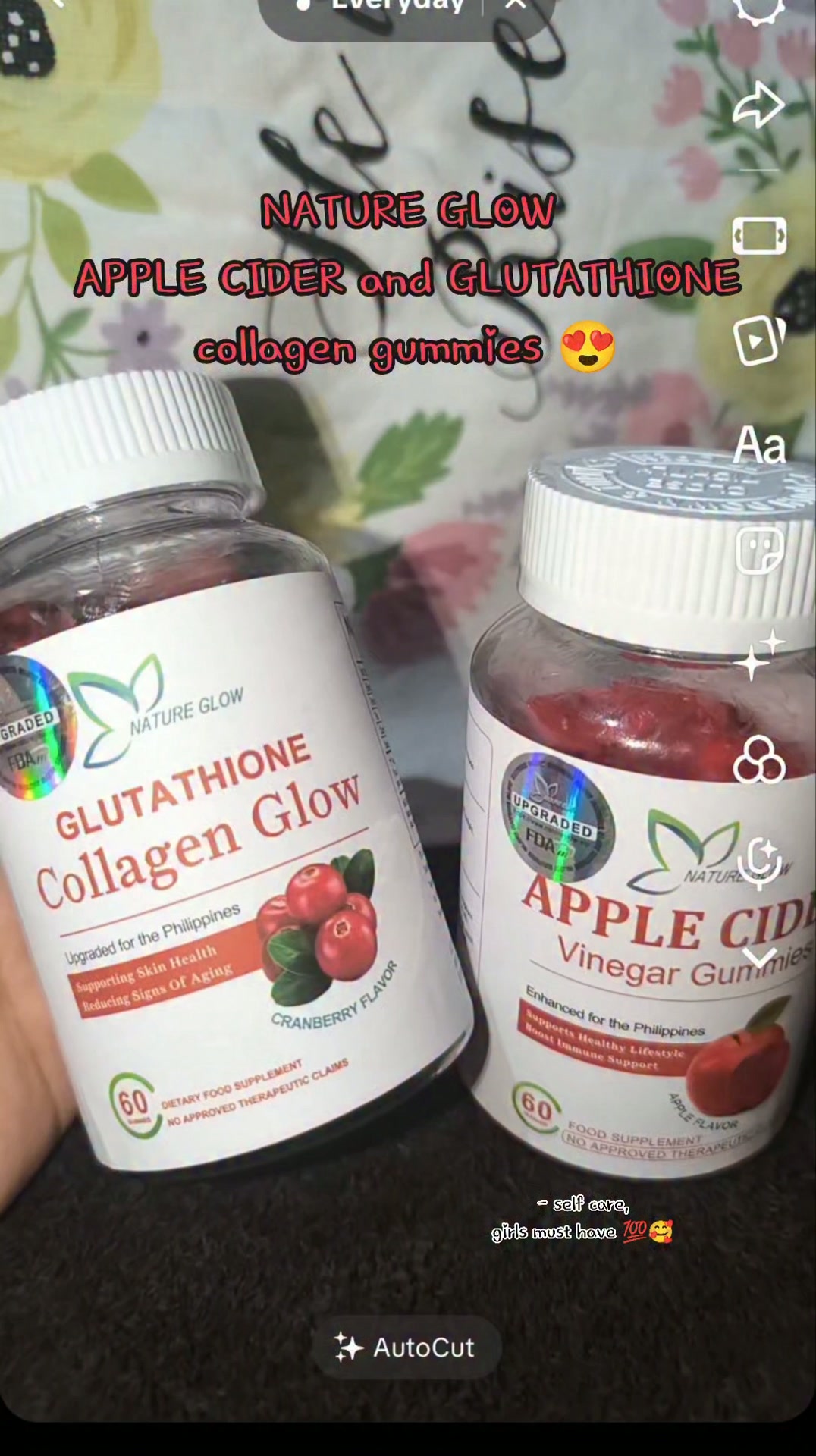 NATURE GLOW,APPLE CIDER GLUTA COLLAGEN✨, #COMBO #applecidervinegargummies #whitening #musthave #Glutathione #shopeeaffiliate | Gly Za