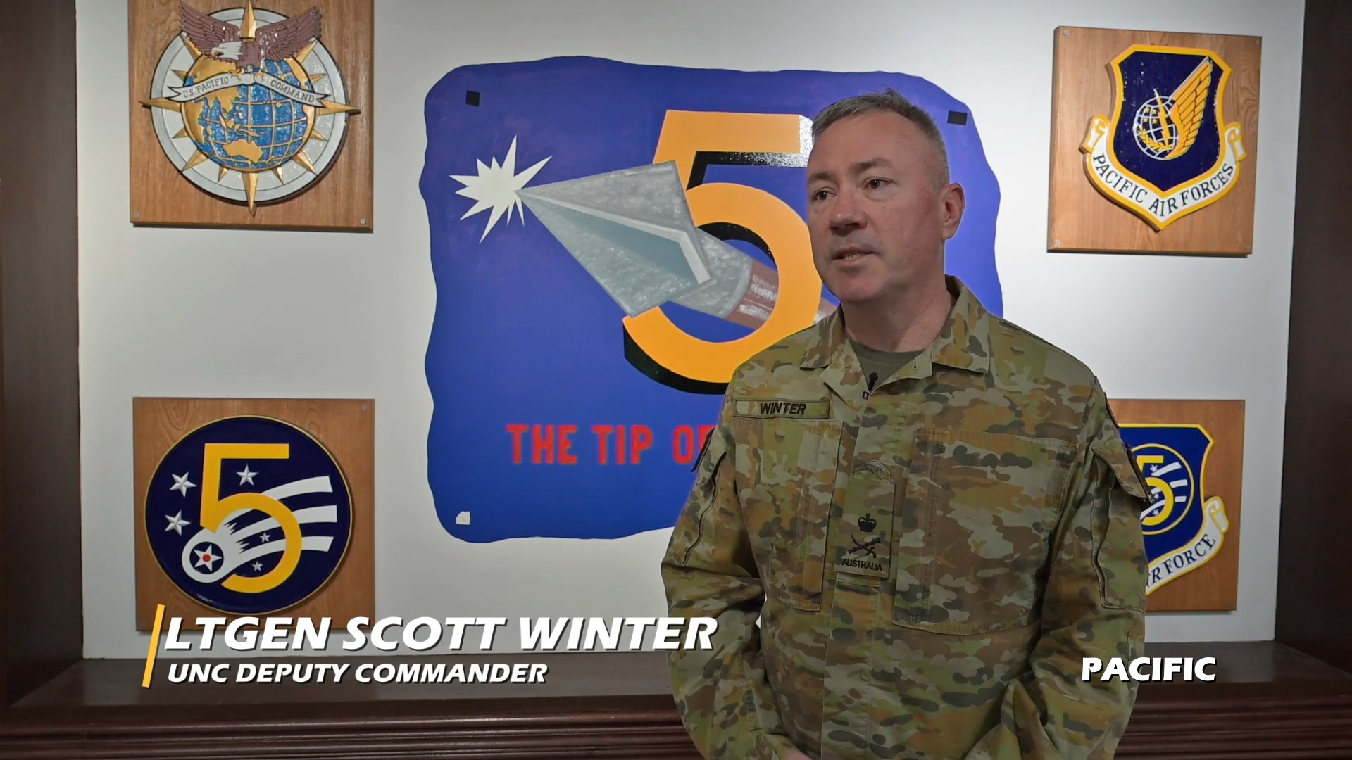 Australian Army Lt. Gen. Scott A. Winter, United Nations Command Deputy ...