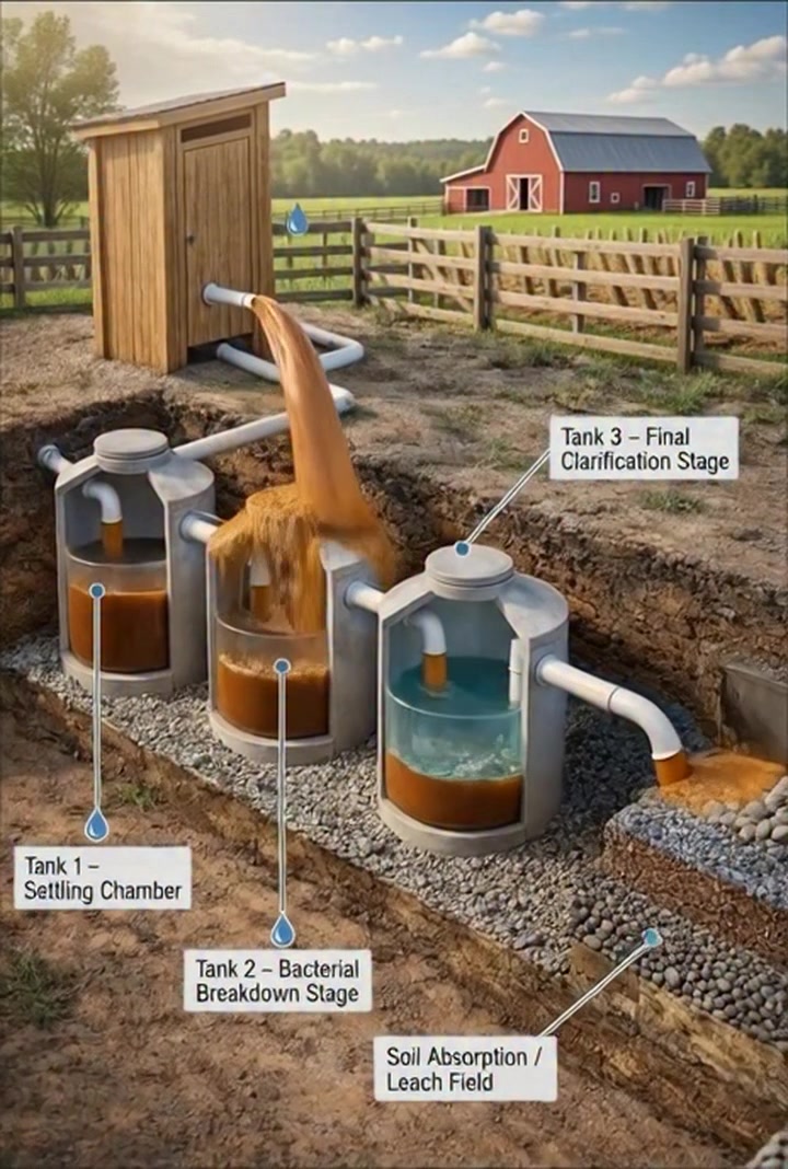🚽 HOW A SEPTIC SYSTEM ACTUALLY WORKS! 🚽 Did you know 25% of US homes ...