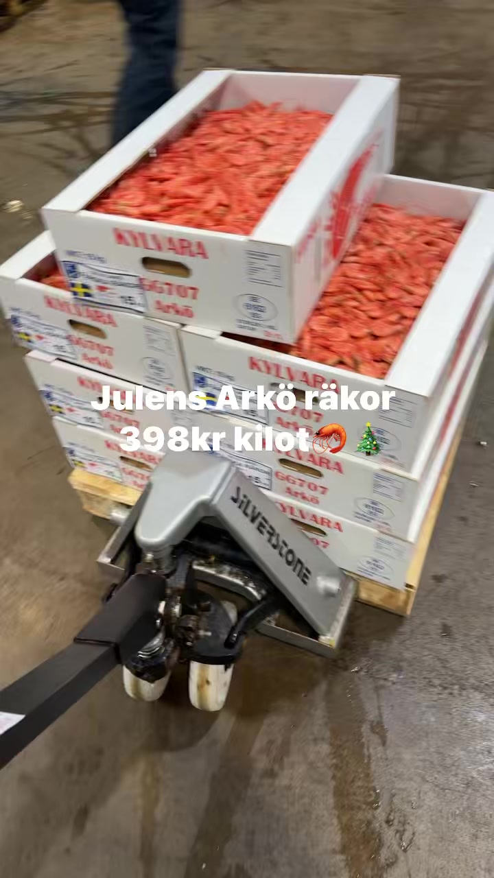 Färska räkor från Kosterfjorden fiskade av GG1221 249kr kilo. Arkö ...