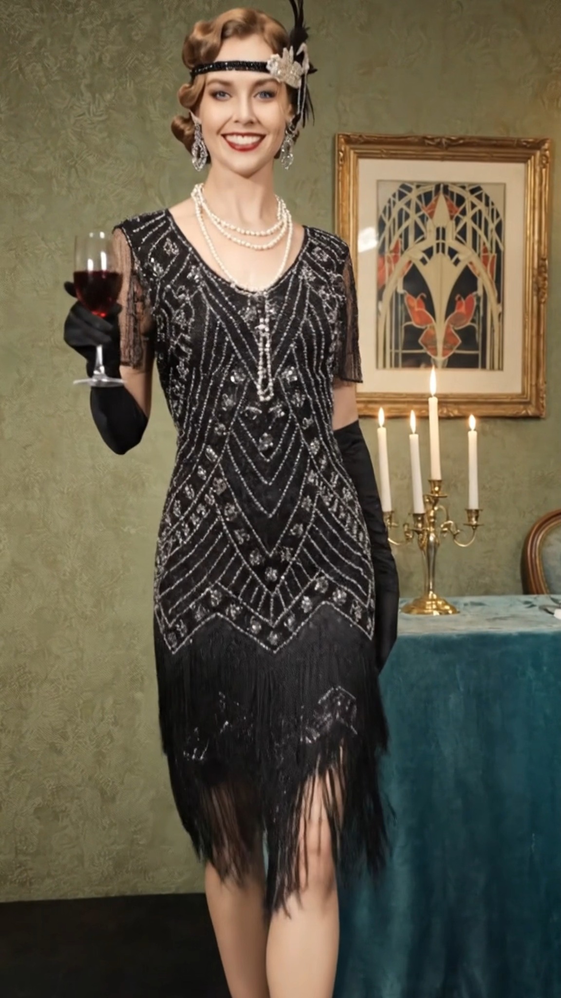 Flapper Dresses for Women, Short Sleeve 1920s Dresses Great Gatsby Dresses for Women Roaring 20s Costumes Outfits., Buy Now! Amazon: https://amzn.to/4bmdkZa, About this item, 💓【Premium Fabric】The 
