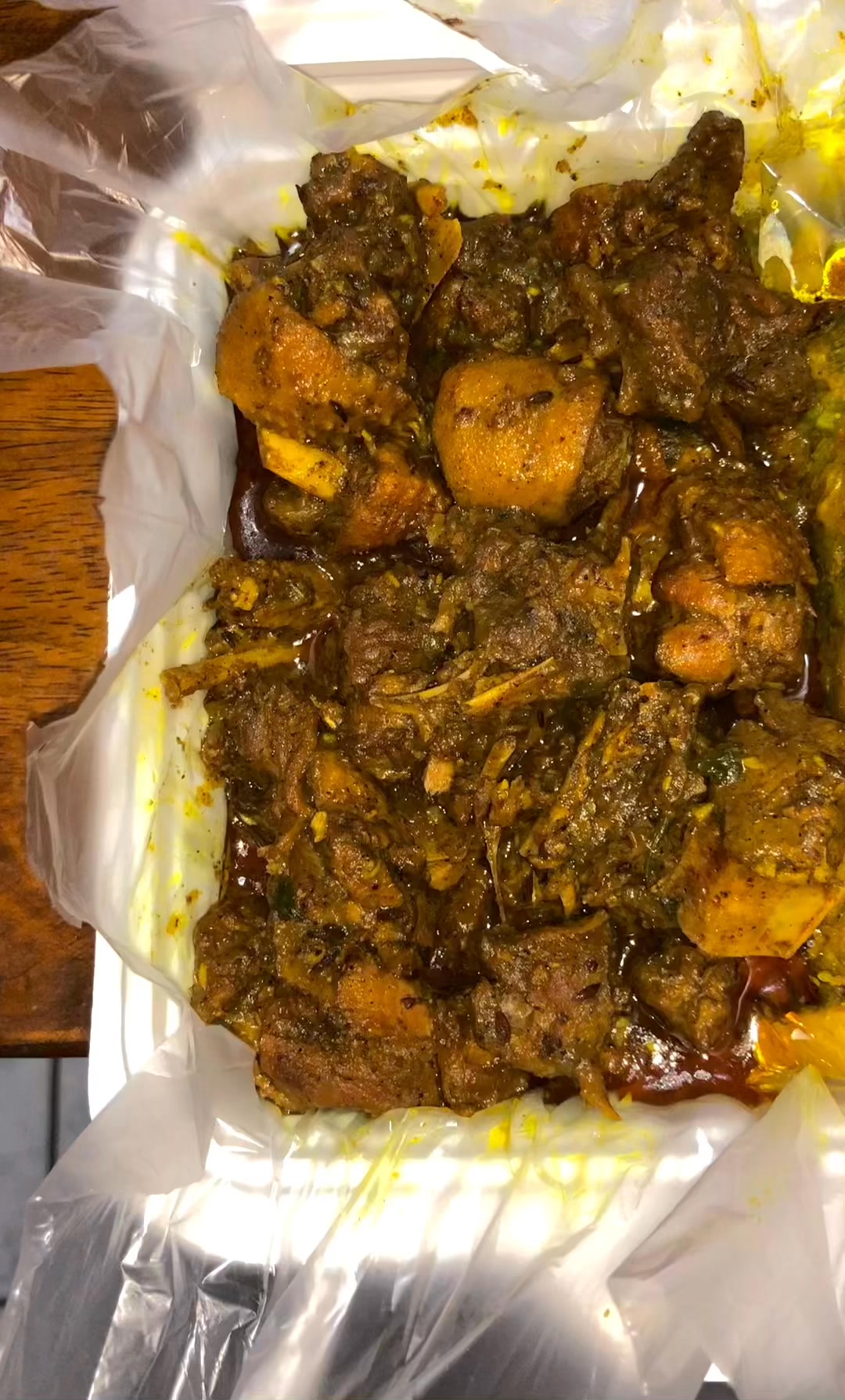 Rijst/roti masala doksa/garnalen compleet 🦆🌶️🦐🌶️ #viral #food #suriname ...