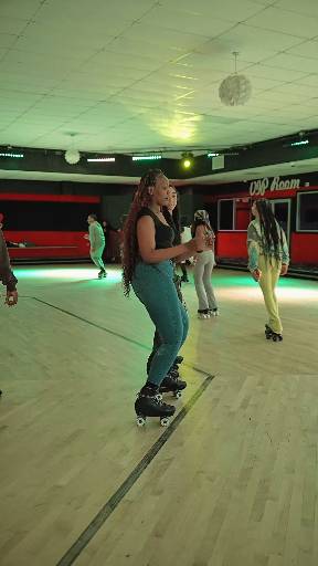 When the music hits and the skates roll, the dance floor is the rink 💃🏽 ...