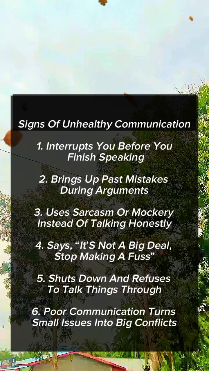 SIGNS OF UNHEALTHY COMMUNICATION #HealthyCommunication # ...