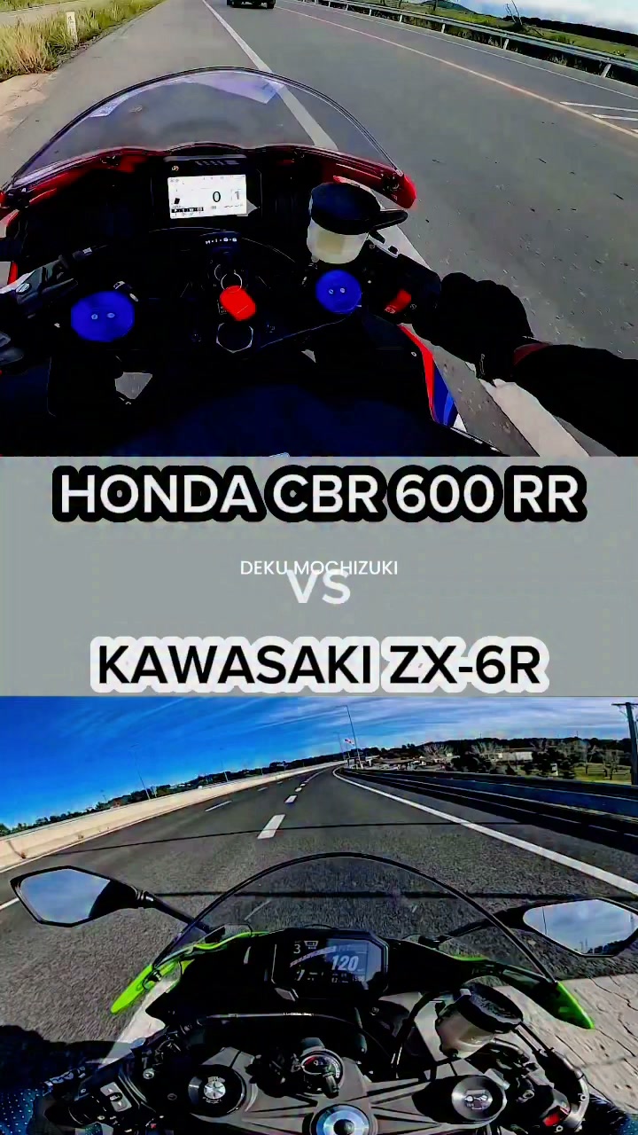 HONDA CBR600RR 🆚 KAWASAKI NINJA ZX6R | WHO WILL WIN? #honda