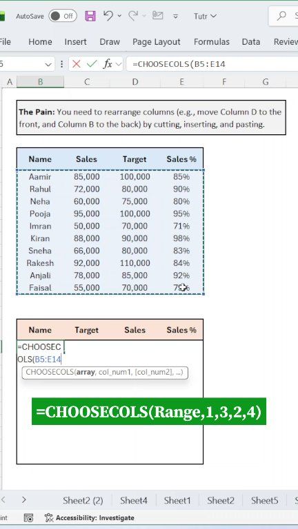 Rearrange Excel columns in seconds! Stop cutting and inserting columns ...