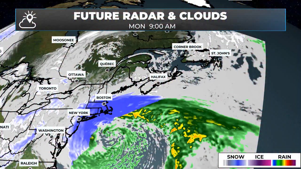 Future radar shows how the weather will unfold across the region from ...
