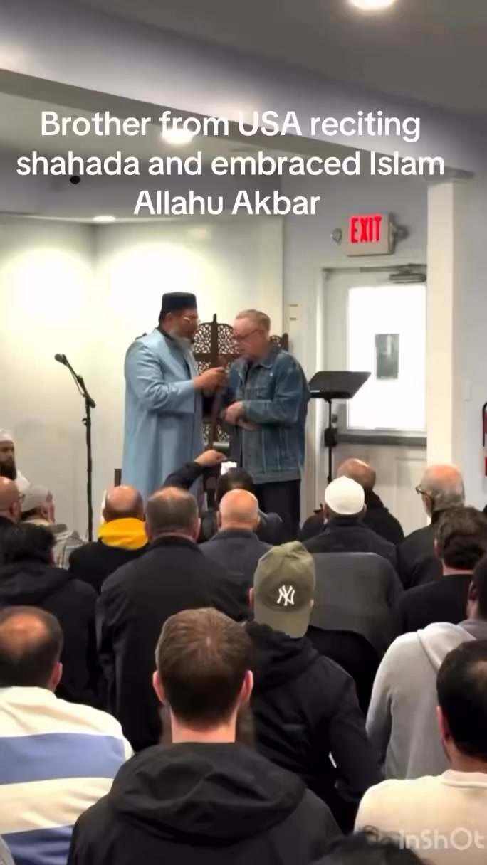 Brother from USA reciting Shahada and embraced Islam | Allahu Akbar ☝🏻 ...