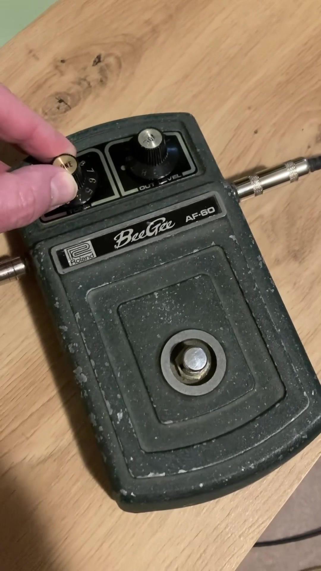 Take a Roland AF-60 Bee Gee Fuzz and add a gain control…POOF! More