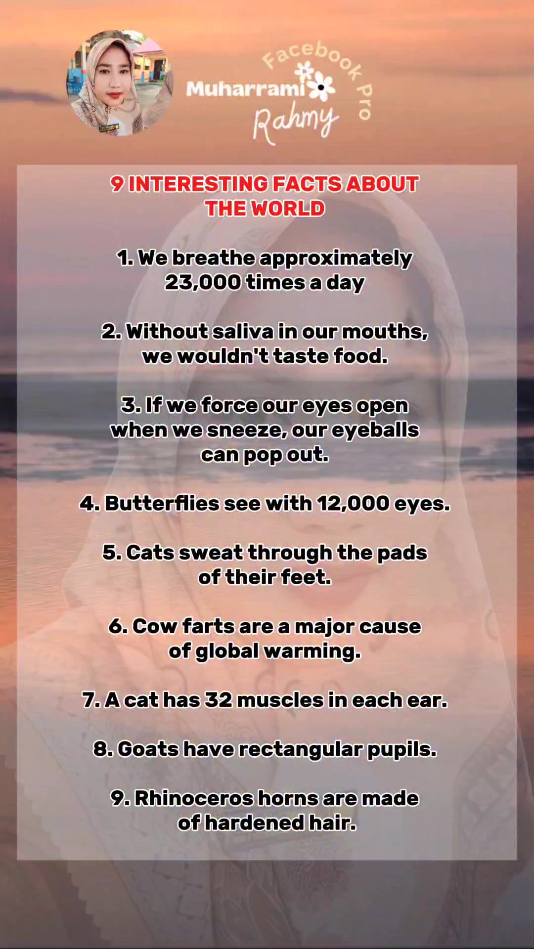 9 Interesting Facts About The World | Muharrami Rahmy | Facebook