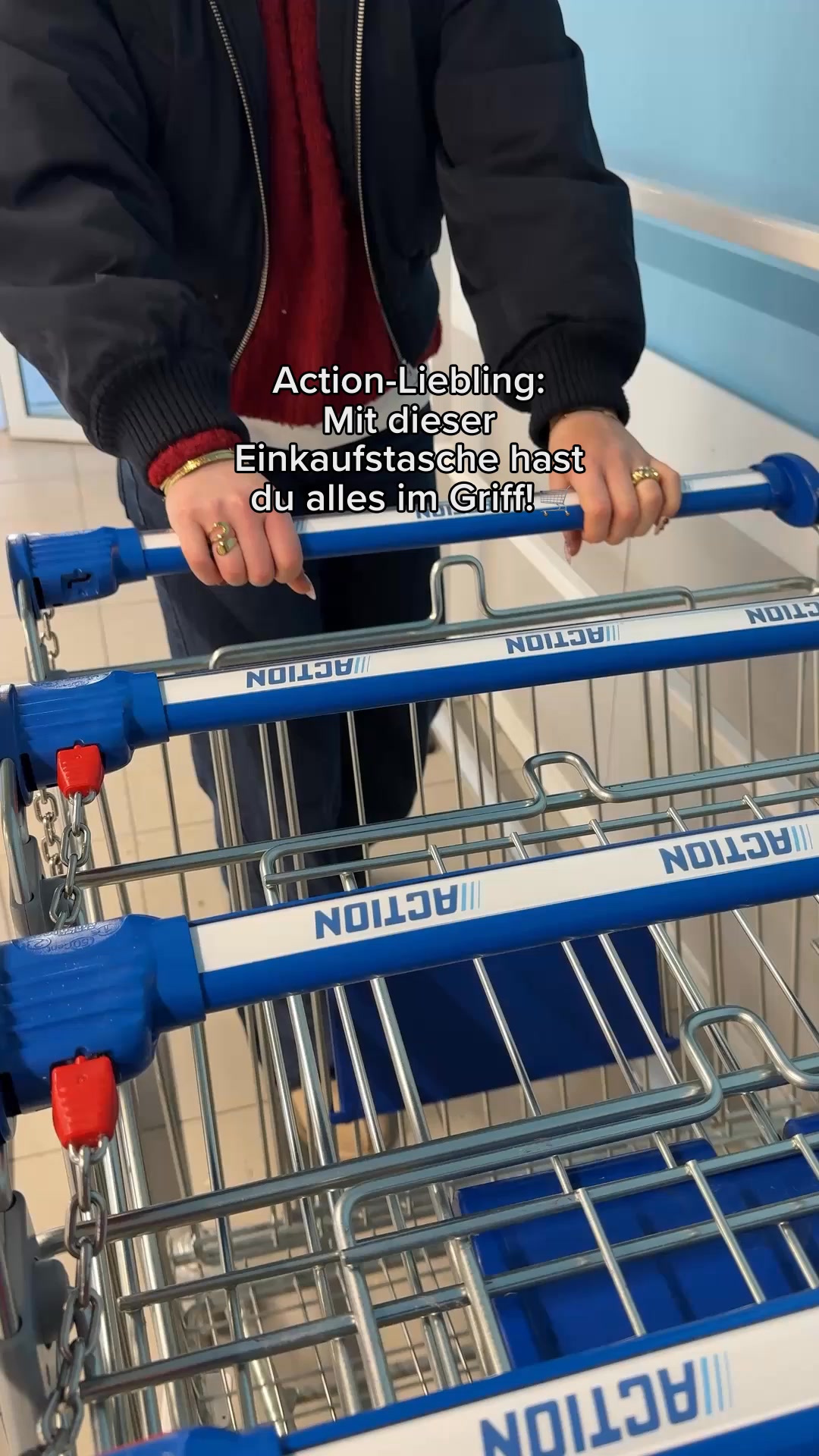 Einfach die Tasche in den Einkaufswagen legen und schon kannst du alles ordentlich und übersichtlich verstauen! 🛒 Hier findest du sie zum besten Preis: https://go.action.com/MB | Action