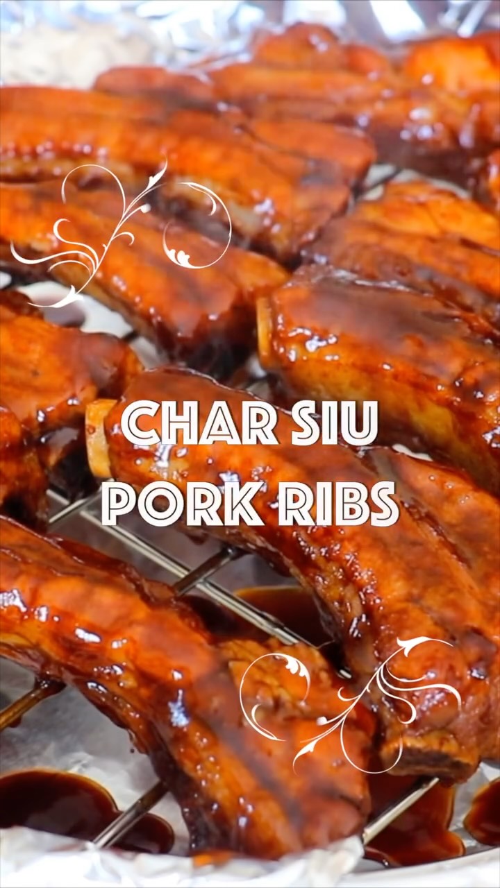 Sticky Char Siu Ribs That Fall Off the Bone 😍🔥 Ingredients: 2 pounds ...