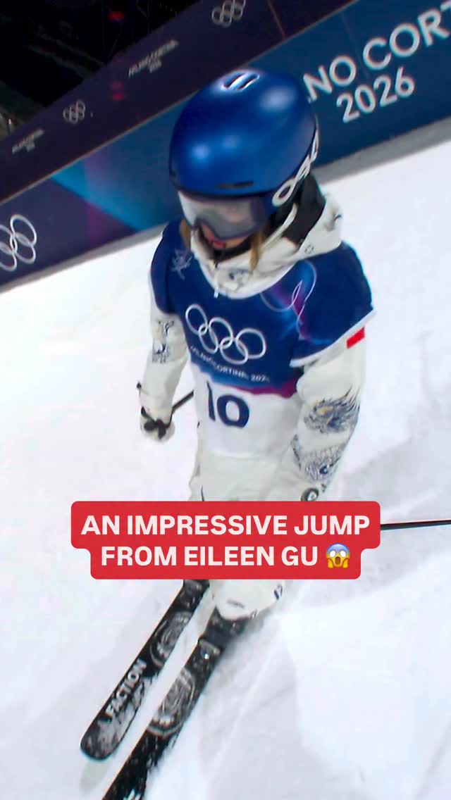 Eileen Gu NAILED this big air run to earn her a trip to the final. 👏 ...