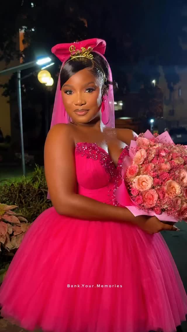 Pretty in Pink! @simisanyaa looked like a fairytale princess for her bridal shower 😍, #meethedapsons26, Bride @simisanyaa, Planner @honeyluxx_events, Fashion Stylist @_emmanuelgoodnews, Hairstylist 
