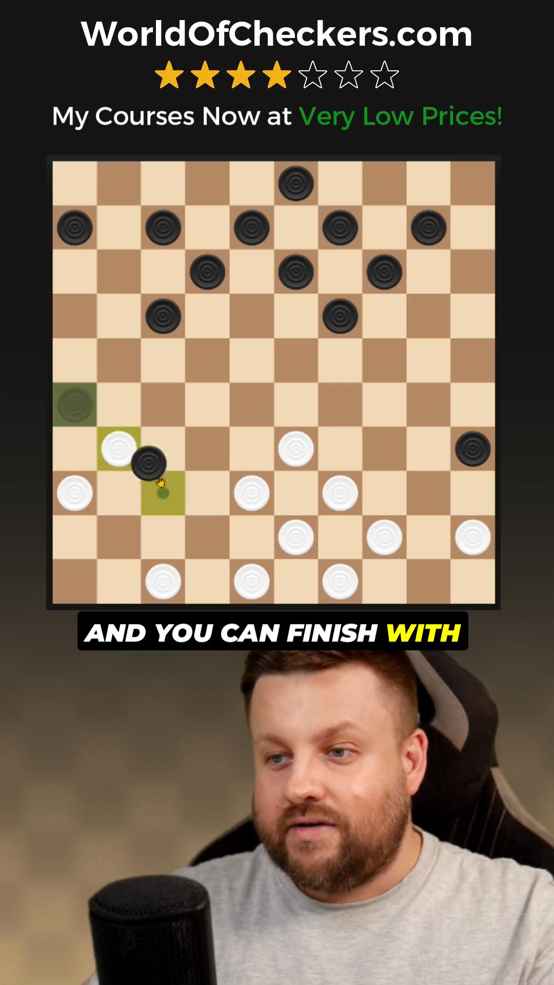 One Decision Ends It 🔥⚪⚫ (⭐4/7) | Daily Checkers #8 | checkers.TV ...