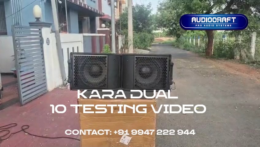 KARA -10 Dual 10 inch Line Array system Testing #linearraysystem # ...