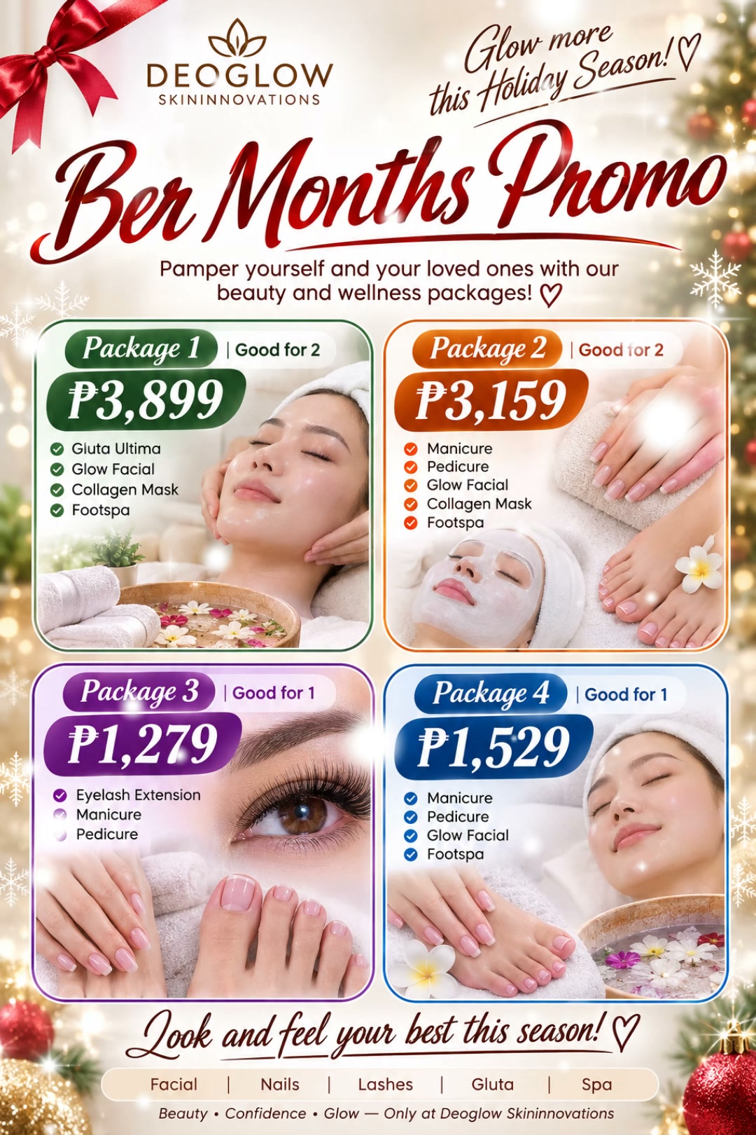 Ber-months are finally here! Sino ang bestie mo na kailangan na mag-pamper day? 👯‍♀️✨, Welcoming September with huge savings at Deoglow Skininnovations! Enjoy our specially curated duo and solo 