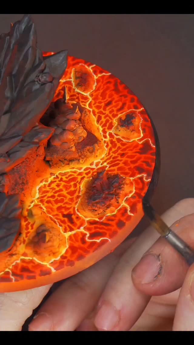 The process of Angron base. My goal when I use cork in the bases is ...