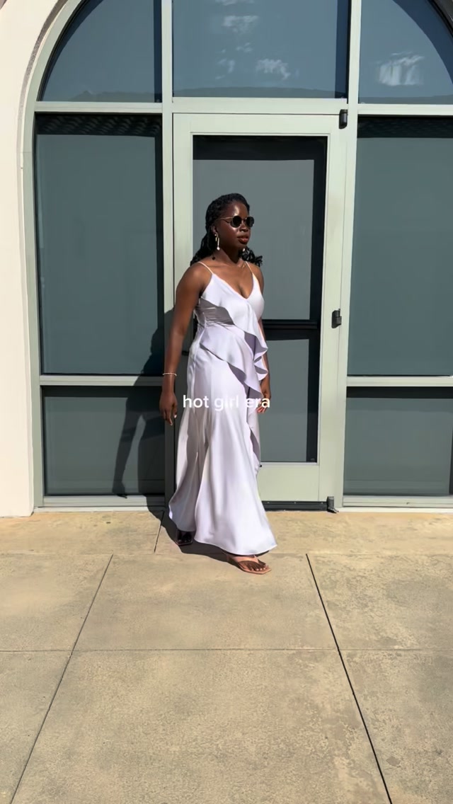 The dress understood the assignment. 🤍✨, Country club wedding guest style