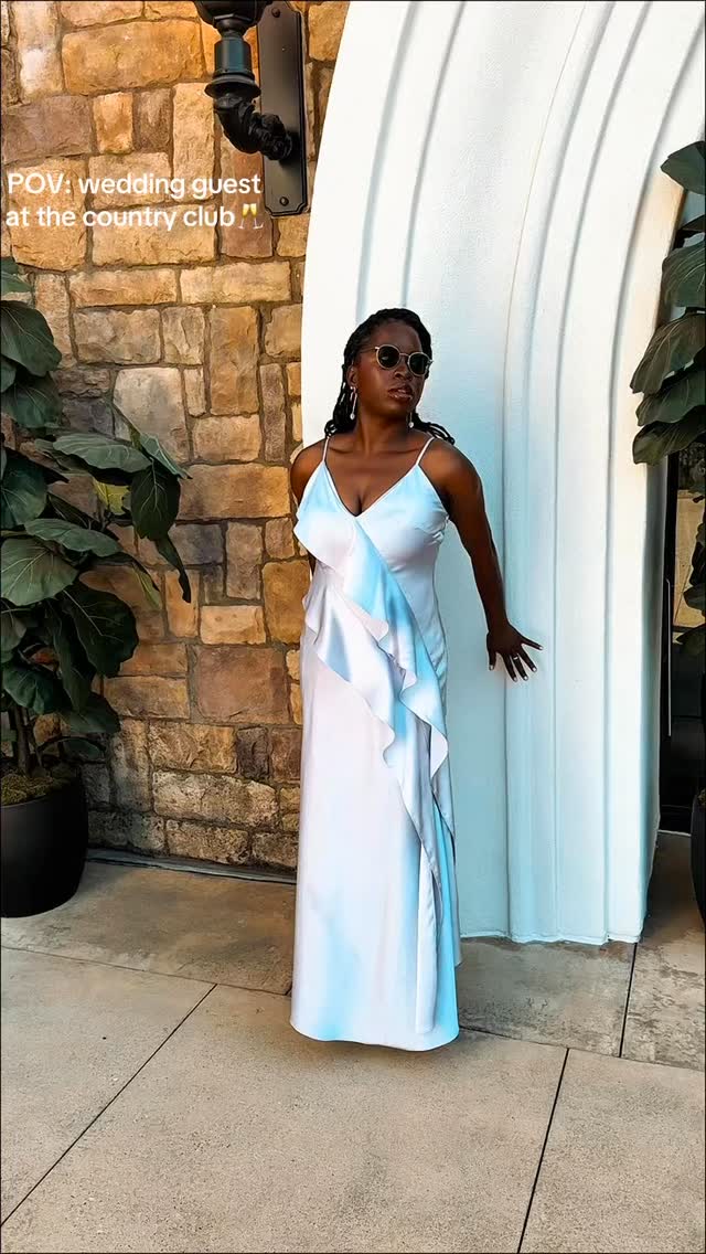 POV: You’re a wedding guest at the country club., Serving elegant Black girl style, one wedding at a time. 🤎, Country club wedding guest outfit • summer wedding style • elegant wedding guest dress • 