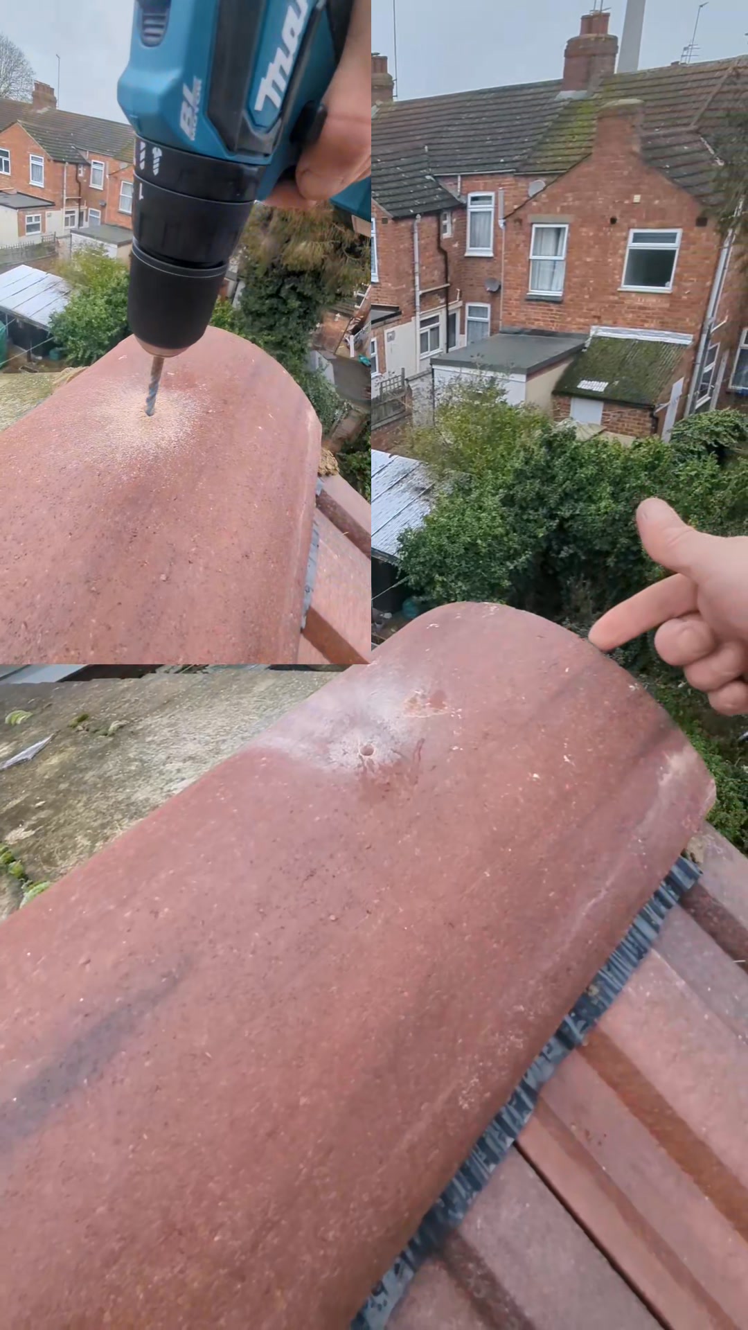 Check your roofer mechanically fixes that end Ridge on a draw Ridge ...