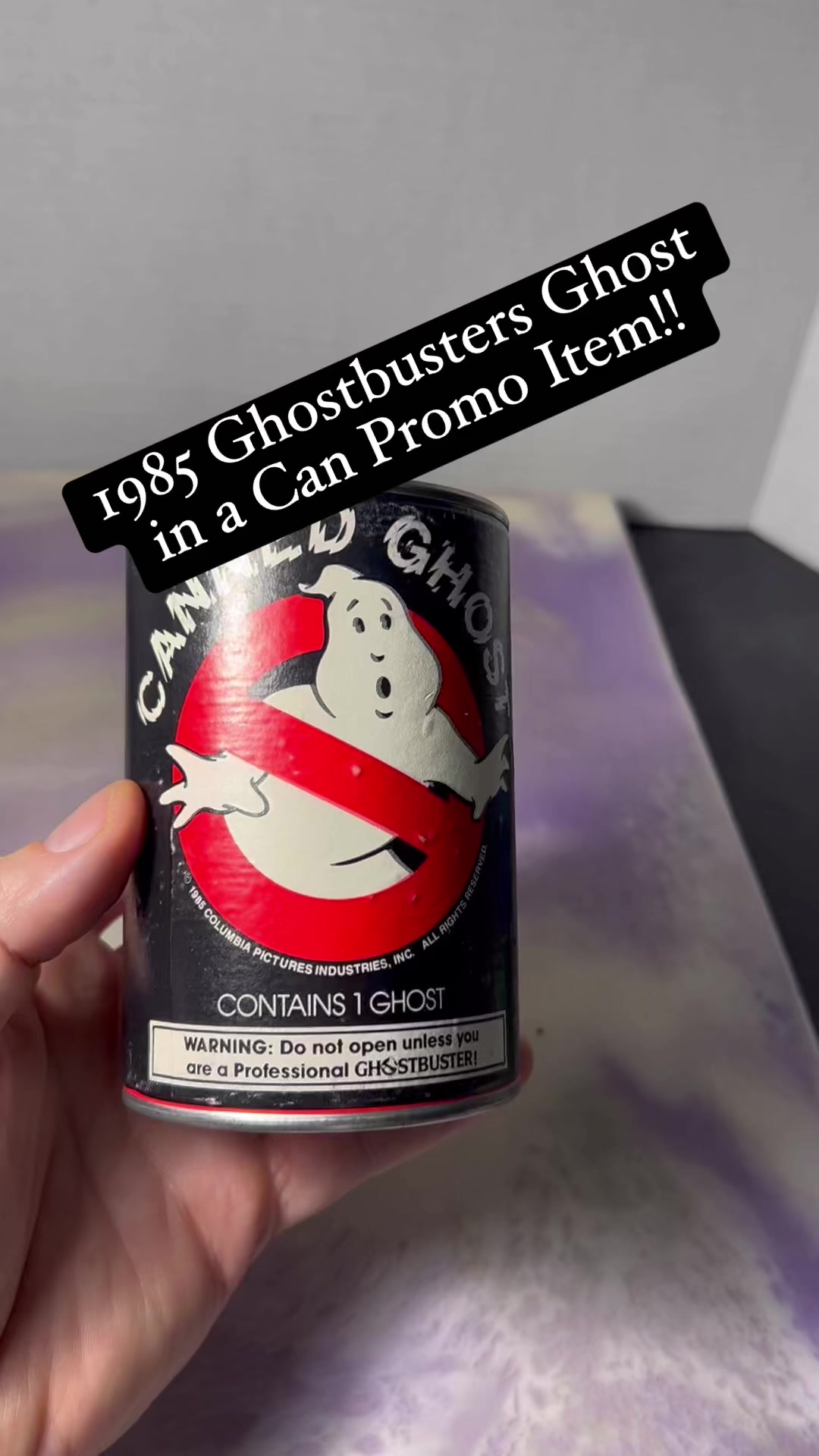 1985 Ghostbusters Ghost in a Can Promo Item!! #Ghostbusters