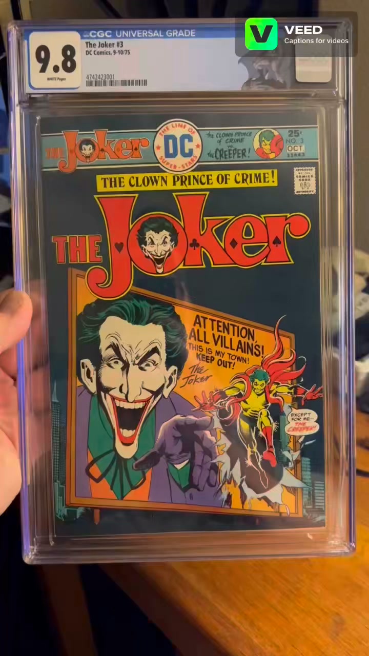 ＜JOKER × Third＞collaboration case Joker #3 9.8 CGC KEY: - FROM THE NEWSSTAND MINT COLLECTION - Rarer